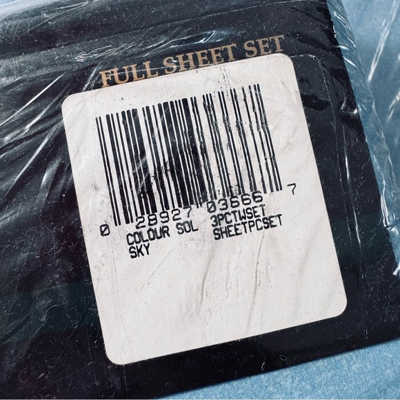 NEW COLOURS Alexander Julian TWIN 3-PC Blue Sky Sheet Set Flat Fitted Sheet Set - Picture 8 of 8